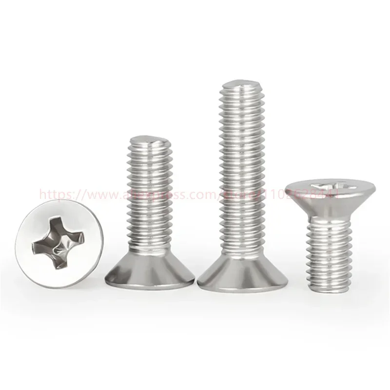 GB819 304 Stainless Steel Cross Phillips Countersunk Screw - Image 4