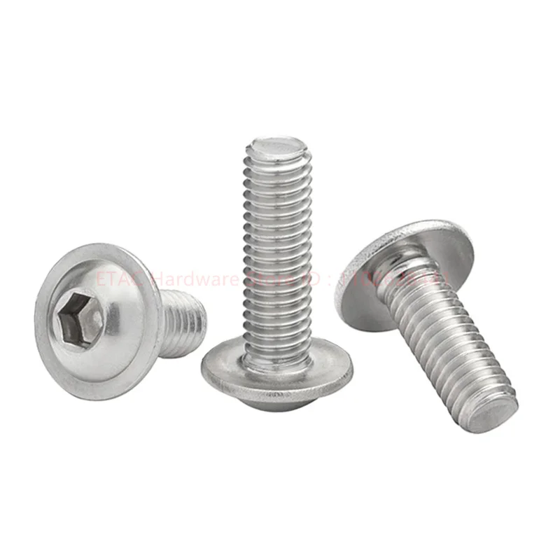 ISO7380 304 Stainless Steel Polished QCTI Screw