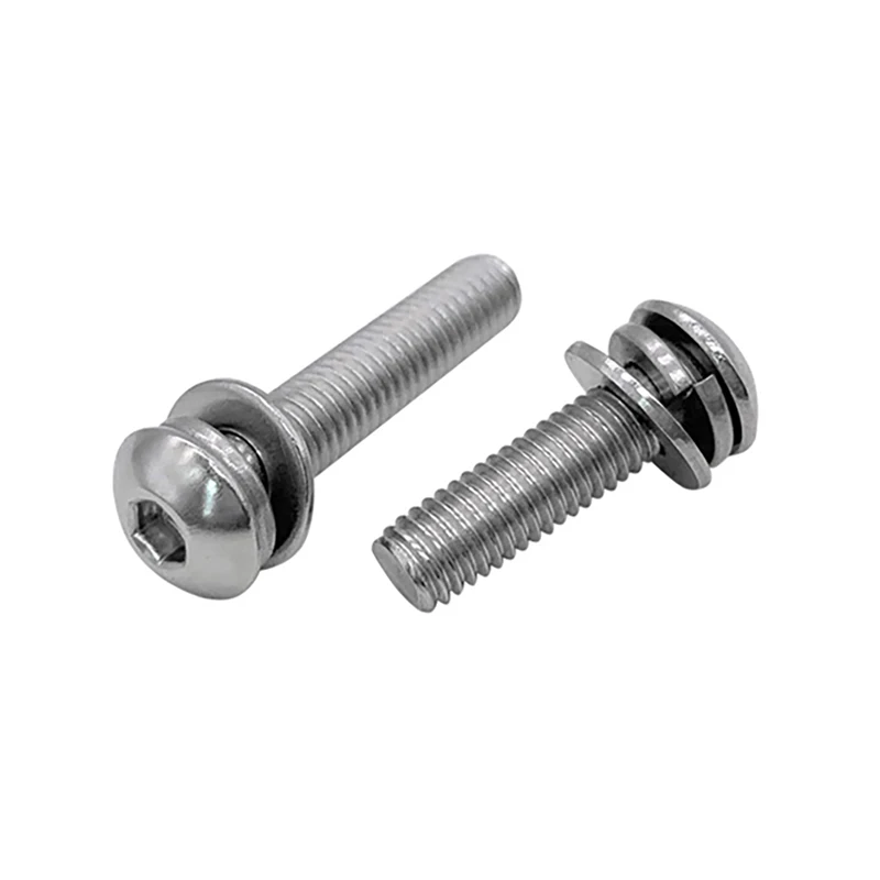 304 Stainless Steel Allen Screw Washer Plain Spring Washer Assembly