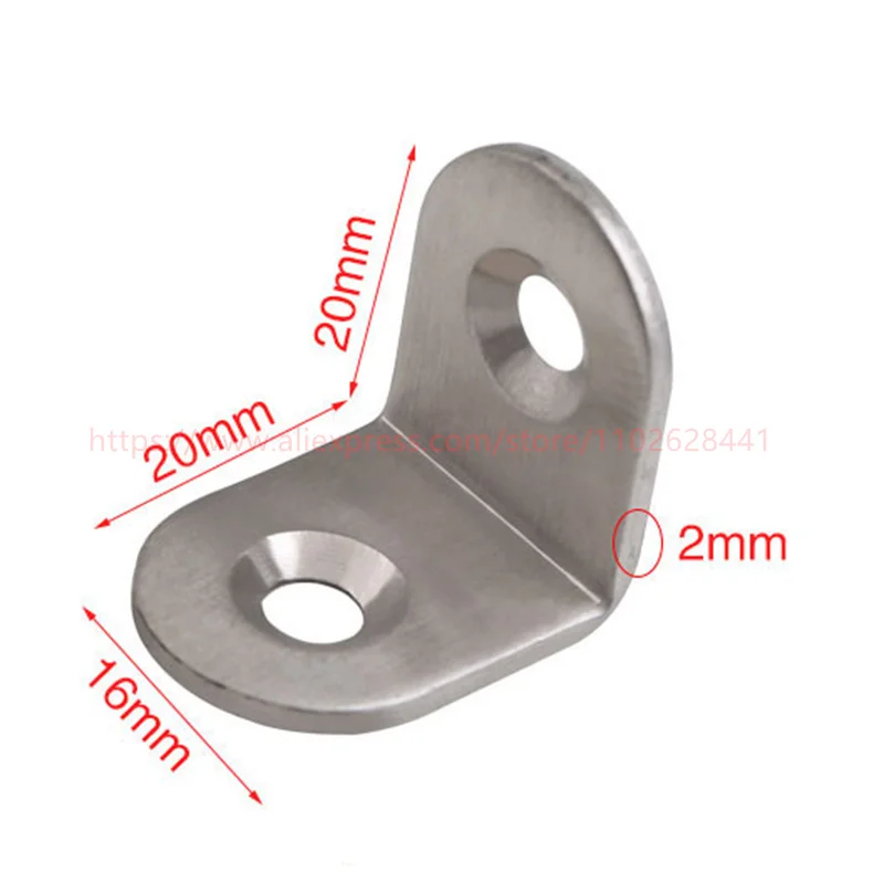304 Stainless Steel L Shaped Corner Brackets