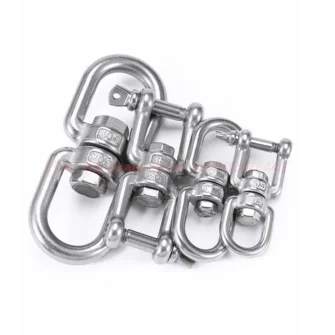 304 Stainless Steel 360 Degree Rotating Chain Snap Ring Connecting Hook