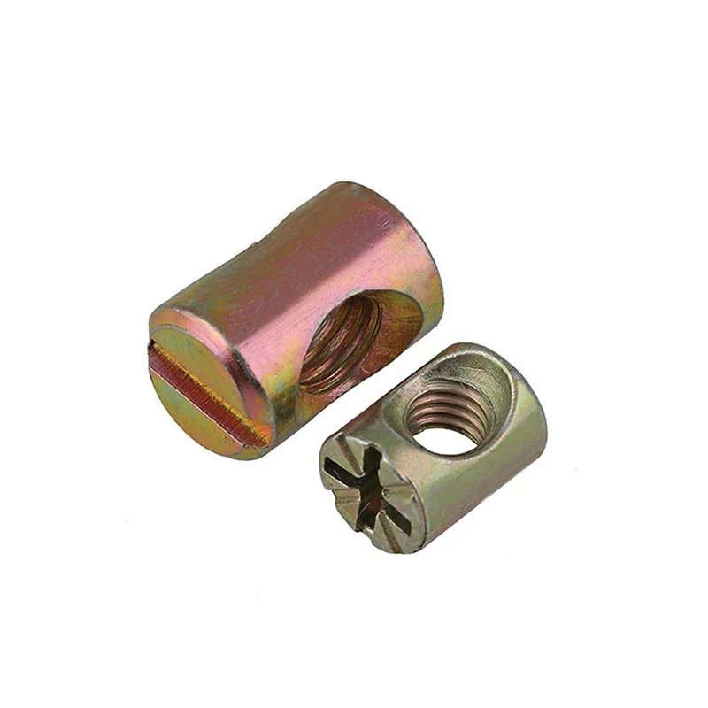 Slot/Cross Dowel Phillips Horizontal Hole Nut Hammer Embedded Nut - Image 2