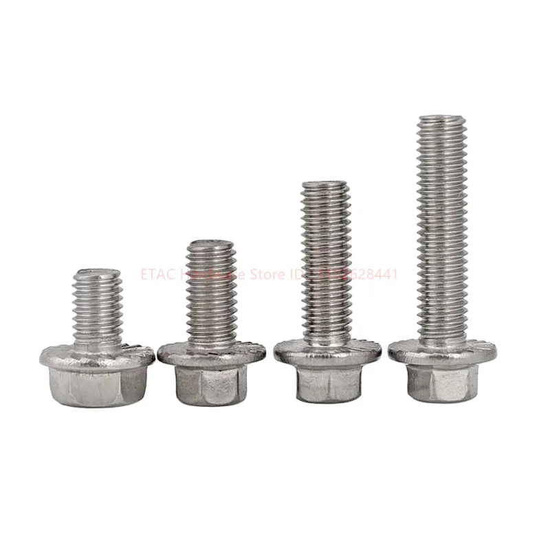 GB5789 304 Stainless Steel Concave Hexagonal Flange Bolt - Image 4