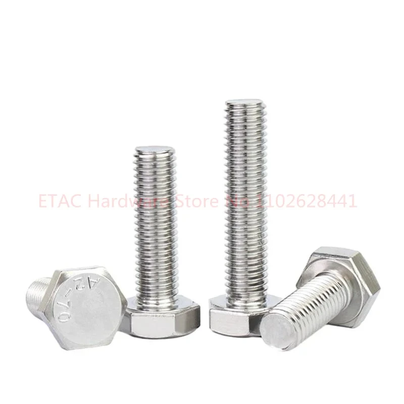DIN933 304 Stainless Steel Hexagon Bolt - Image 2