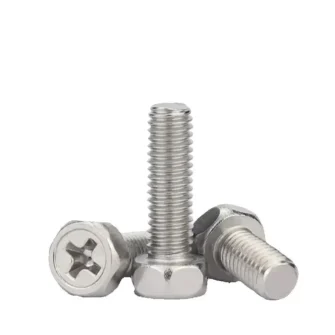 304 Stainless Steel Cross Phillips Recessed Hexagon Screw