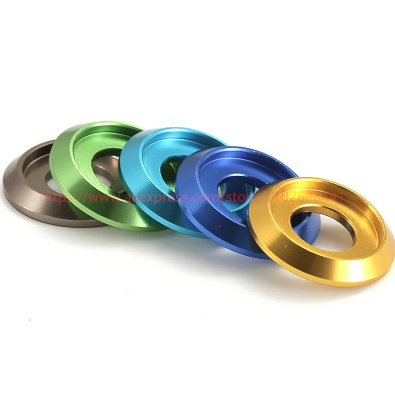 Colourful Aluminum Cup Head CNC Washer - Image 3