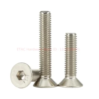 DIN7991 304 Stainless Steel Hex Socket Countersunk Screw