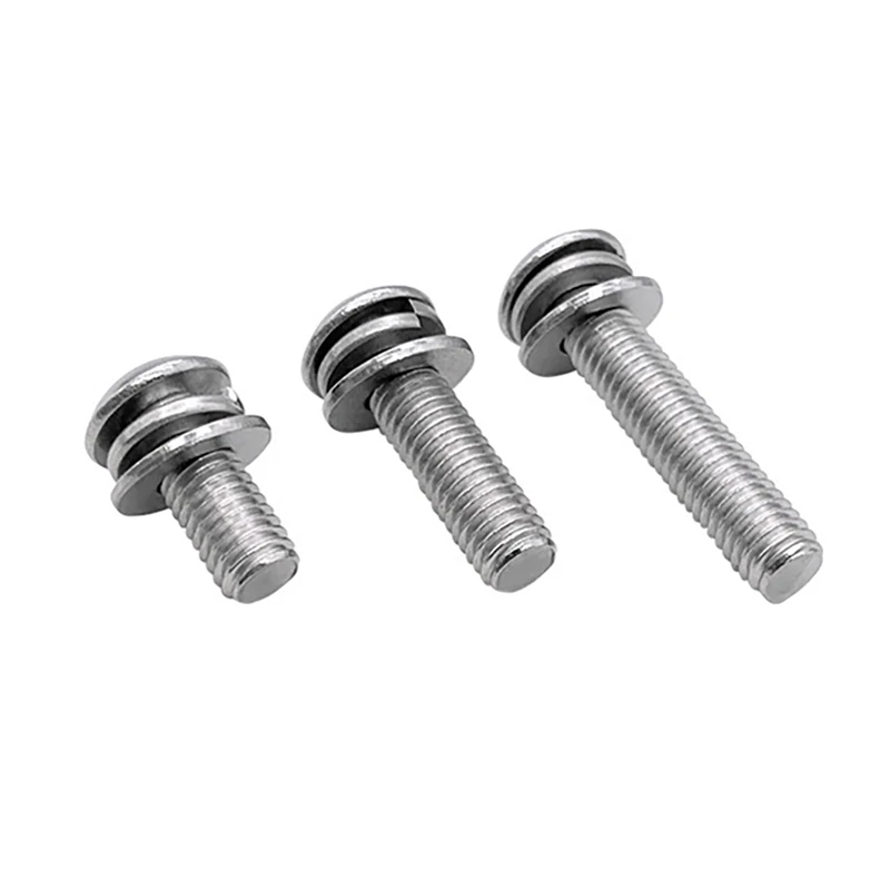 304 Stainless Steel Allen Screw Washer Plain Spring Washer Assembly - Image 5