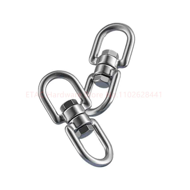 304 Stainless Steel 360 Degree Rotating Chain Snap Ring Connecting Hook - Image 2