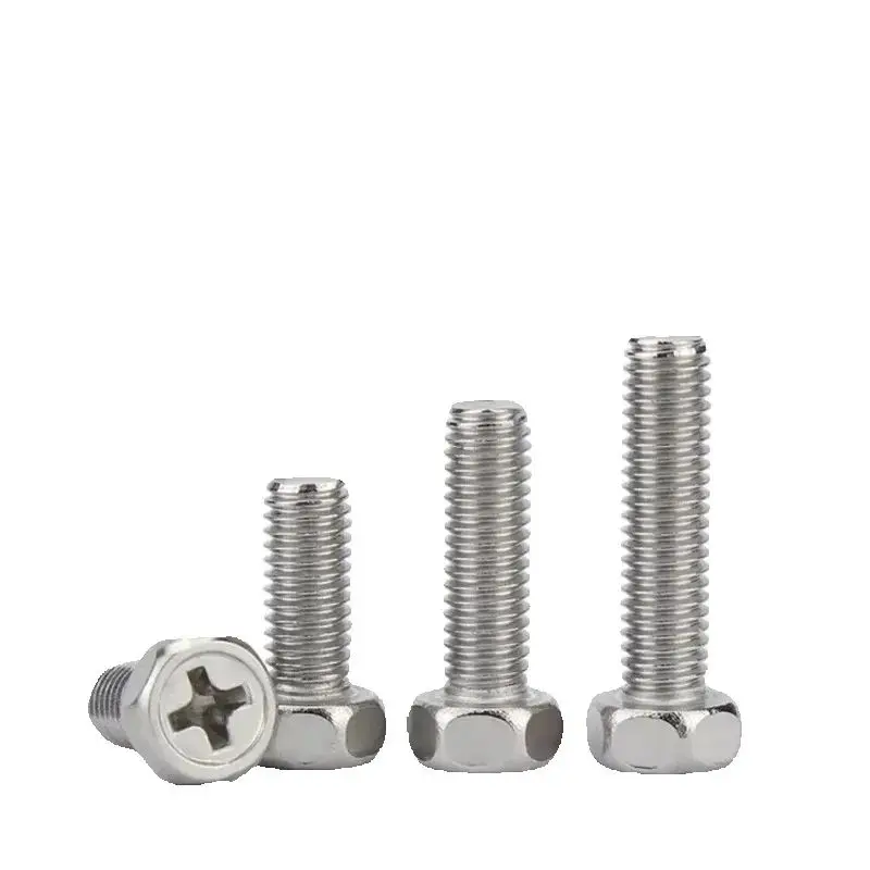 304 Stainless Steel Cross Phillips Recessed Hexagon Screw - Image 2