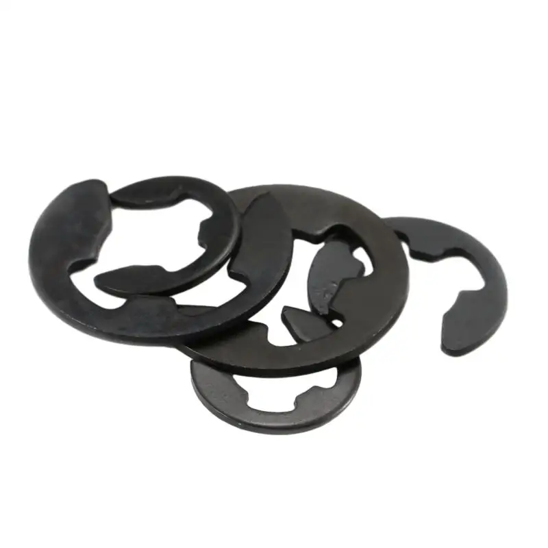 GB896 Stainless Steel 304 Carbon Steel 65Mn External Retaining Ring E-Clip Snap Circlip Washer - Shaft Fastener - Image 4
