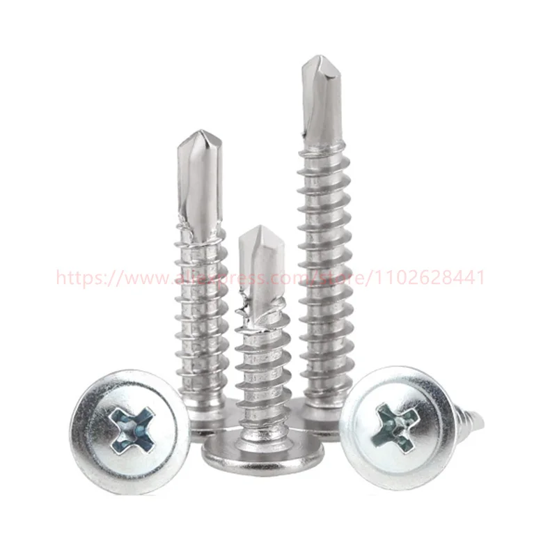 Stainless Steel Cross Phillips Washer Self Drilling Tapping Screw