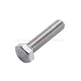 Din933 304 Stainless Steel Hexagon Bolt