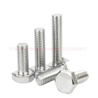 DIN933 304 Stainless Steel Hexagon Bolt