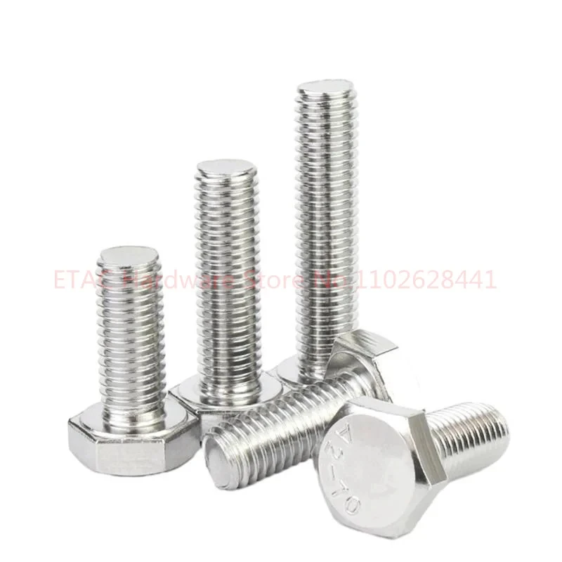 DIN933 304 Stainless Steel Hexagon Bolt