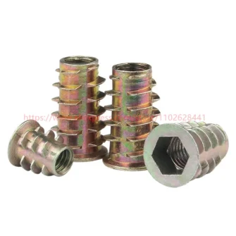 Zinc Alloy Thread Wood Insert Nut