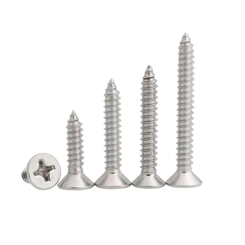 304 Stainless Steel CSK Cross Self-tapping Screw - Image 2