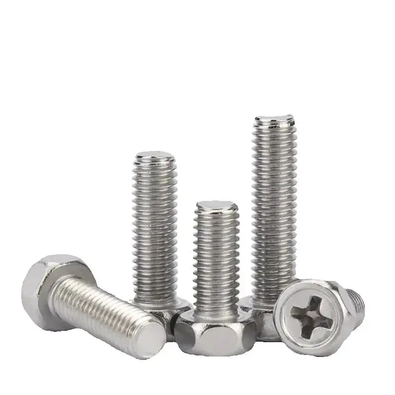 304 Stainless Steel Cross Phillips Recessed Hexagon Screw - Image 3