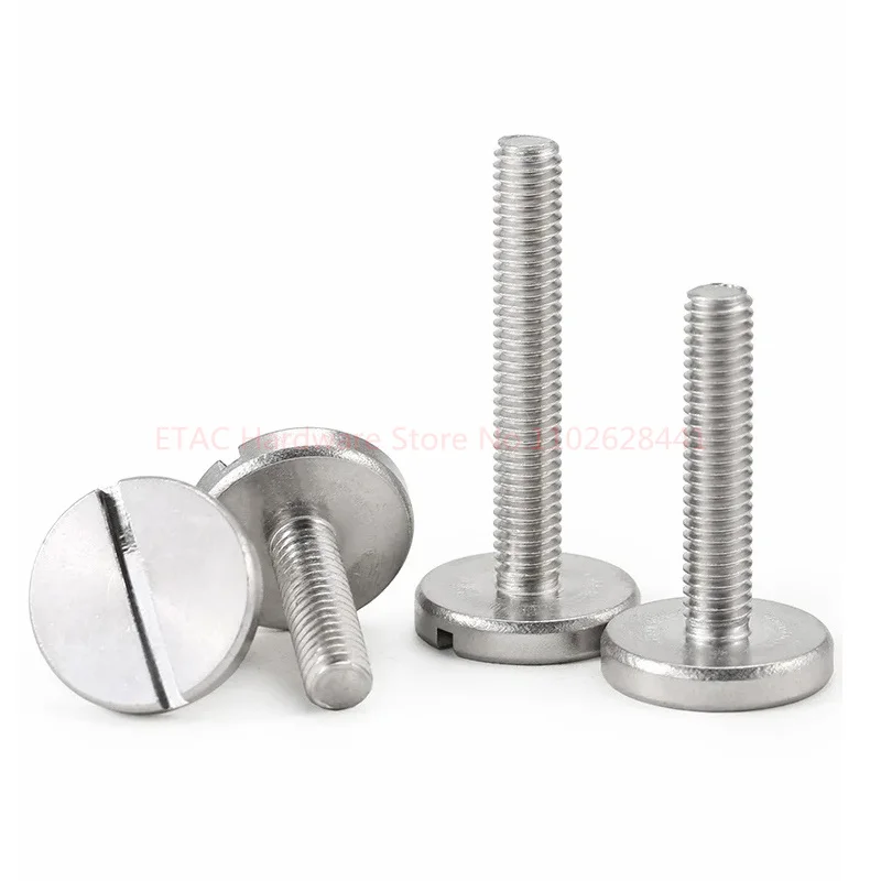 GB833 304 Stainless Steel Slotted Big Flat Head Screw - Image 5