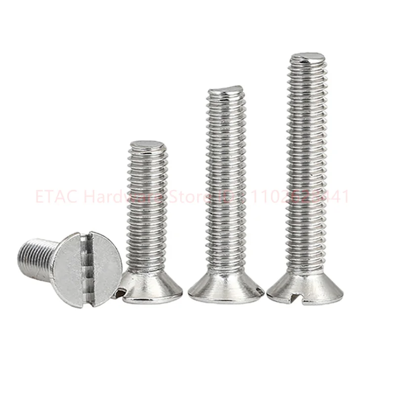 GB68 304 Stainless Steel Slotted Countersunk Screw - Image 2