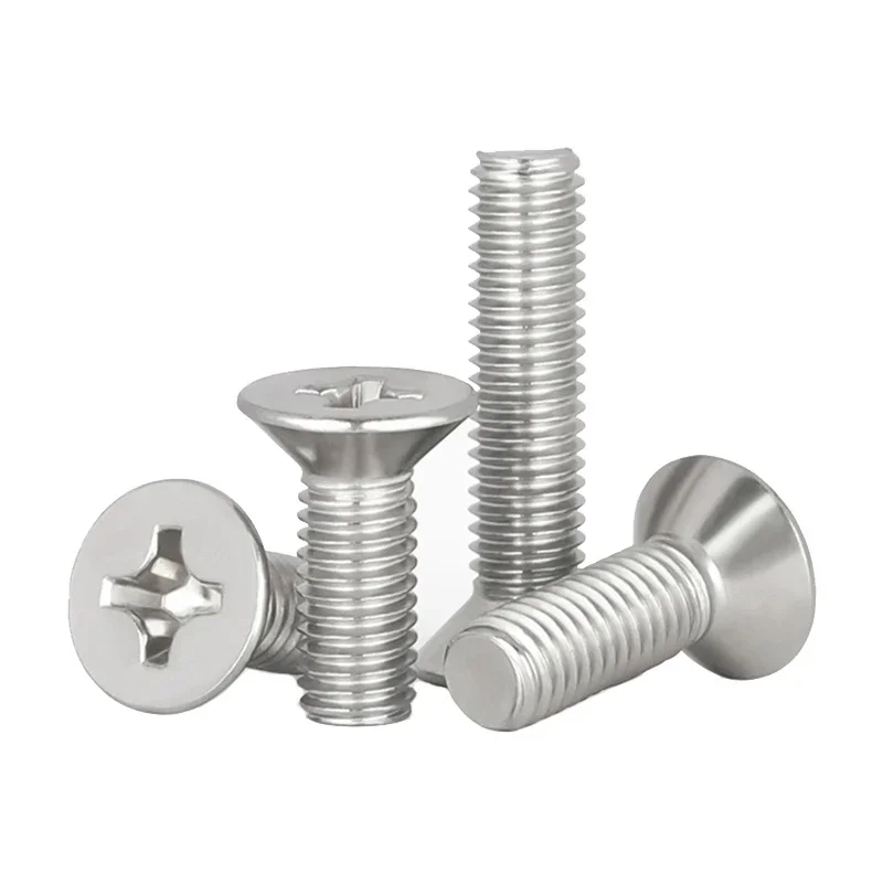 GB819 304 Stainless Steel Cross Phillips Countersunk Screw