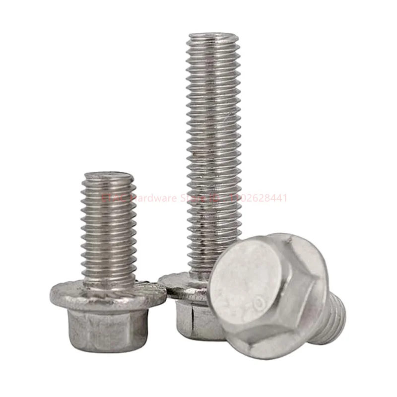GB5789 304 Stainless Steel Concave Hexagonal Flange Bolt - Image 3