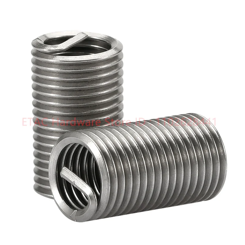 304 Stainless Steel Helicoil Thread Repair Insert Coiled Wire Helical Screw Sleeve - Image 2