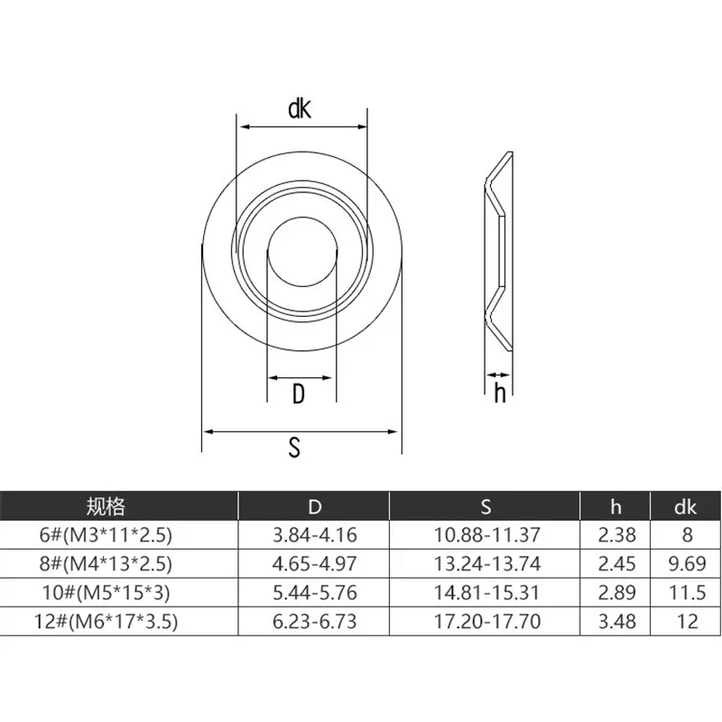 304 Stainless Steel Hollow Cone Decorative Washer - Image 6