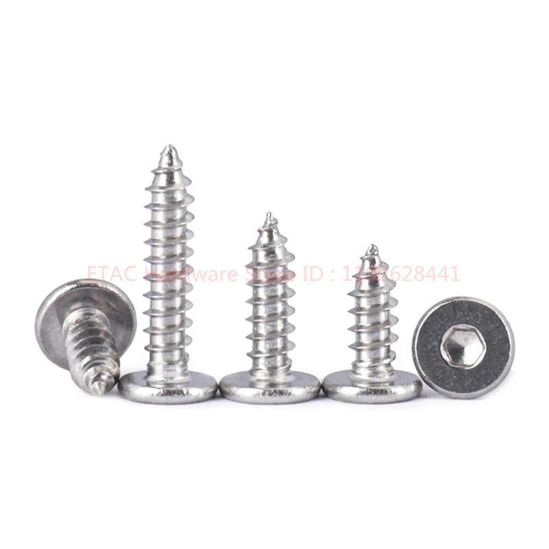 304 Stainless Steel Thin Hex Wafer Head Self Tapping Screw - Image 2