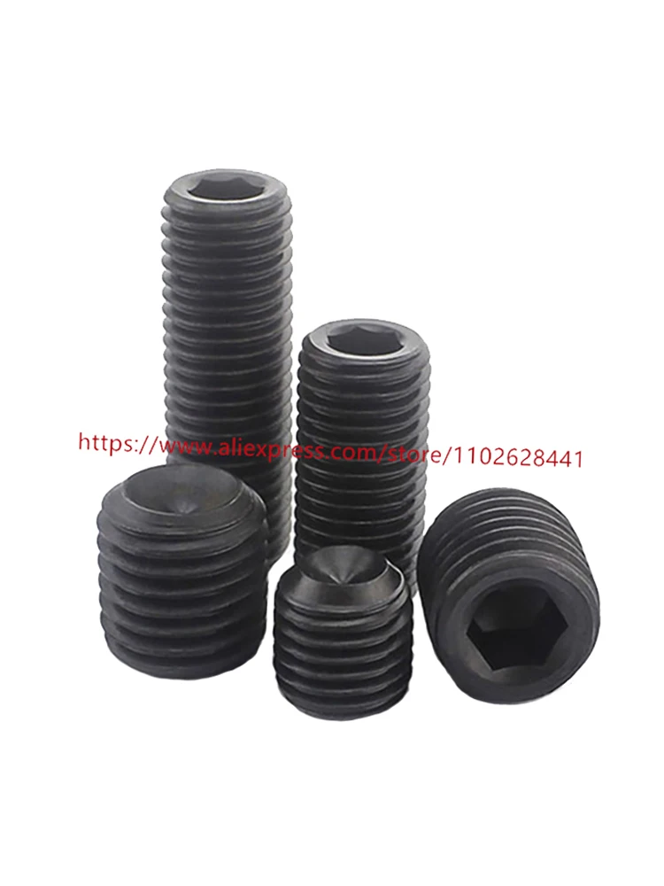 12.9 GRADE Carbon Steel Hex Socket Set Screw Hardness Headless Cup Point M1.6 M2 M2.5 M3 M4 M5 M6 - Image 7