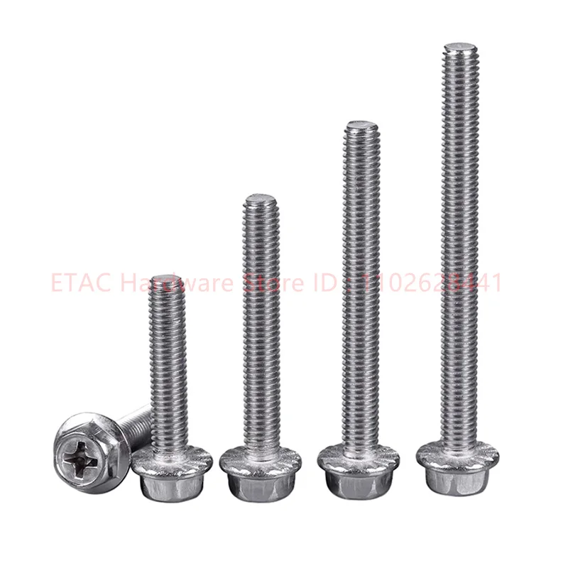 304 Stainless Steel Hexagon Flange Bolt - Image 3