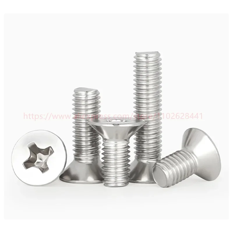 GB819 304 Stainless Steel Cross Phillips Countersunk Screw - Image 2