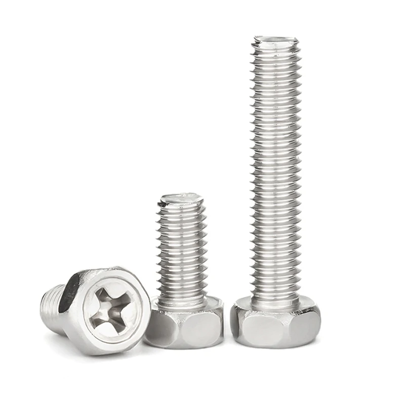 304 Stainless Steel Cross Phillips Recessed Hexagon Screw - Image 7