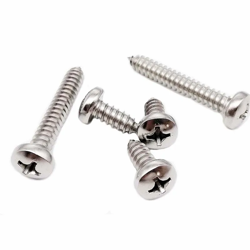 304 Stainless Steel Phillips Pan Round Head Self tapping Screw - Image 2