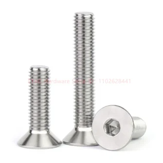Din7991 304 Stainless Steel Hex Socket Countersunk Screw