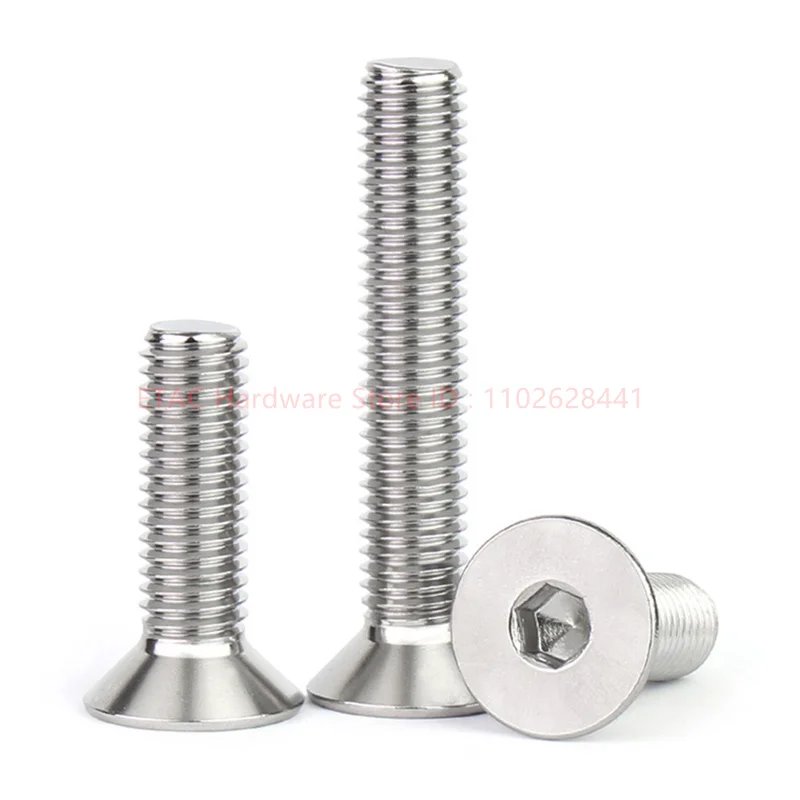 Din7991 304 Stainless Steel Hex Socket Countersunk Screw
