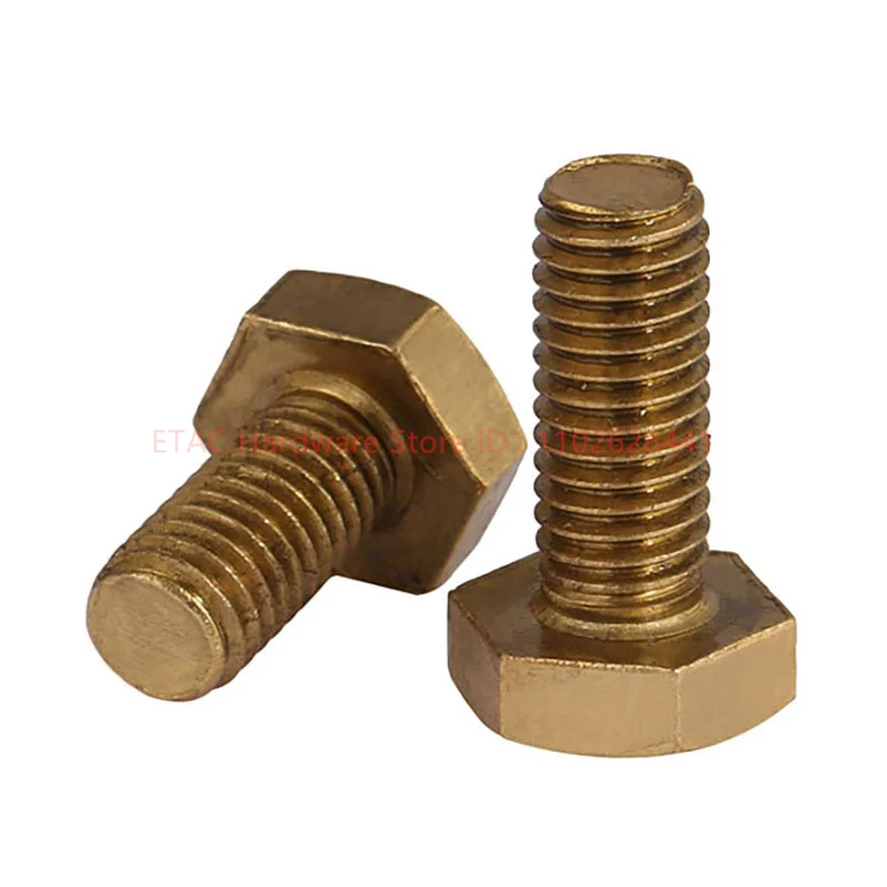 DIN933 Copper Hexagonal Bolt - Image 2