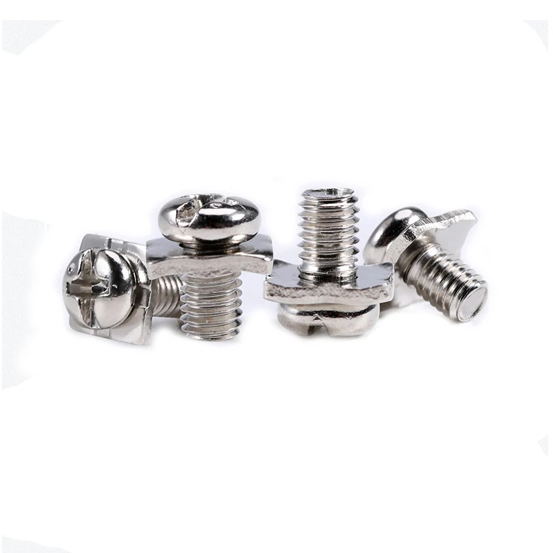 Nickel Plated Cabon Steel Square Washer Screw - Image 2