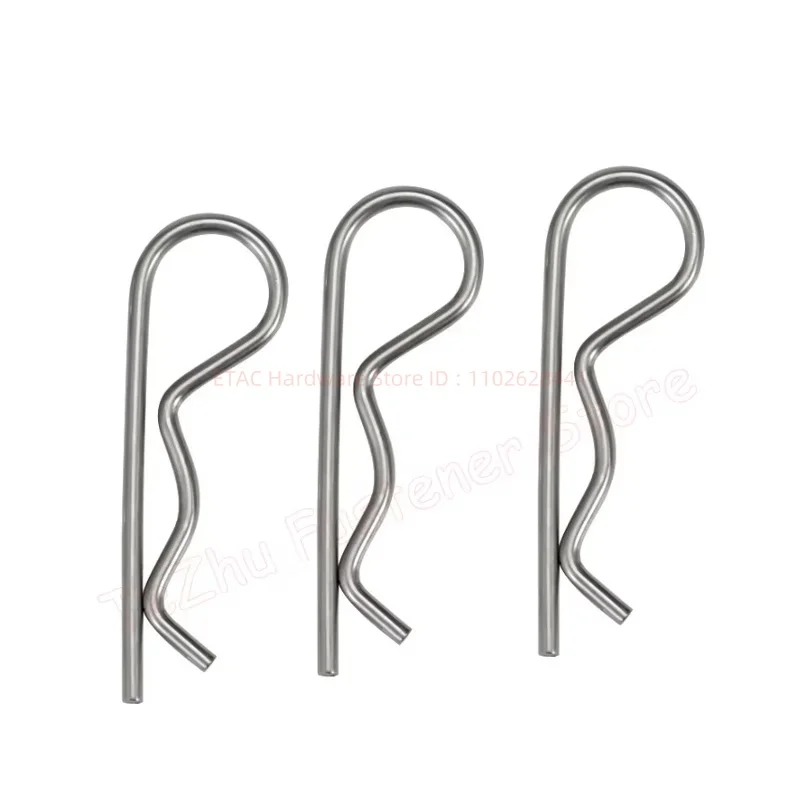 304 Stainless Steel R Shaped Spring Cotter Clip Pin - Image 3