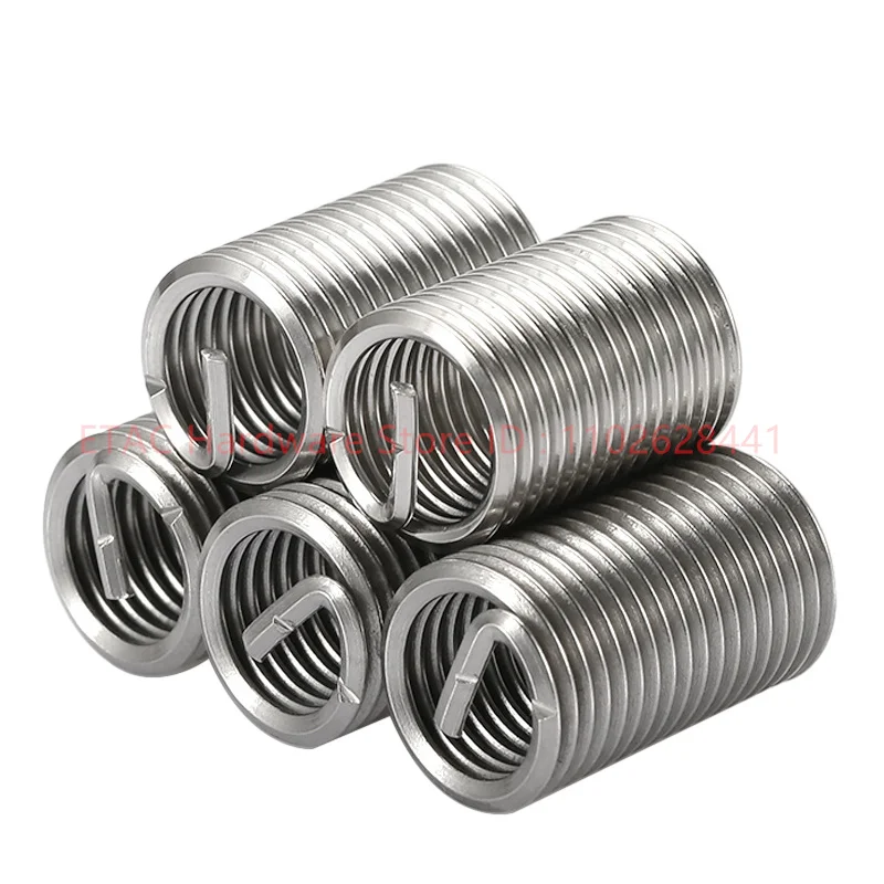 304 Stainless Steel Helicoil Thread Repair Insert Coiled Wire Helical Screw Sleeve - Image 3