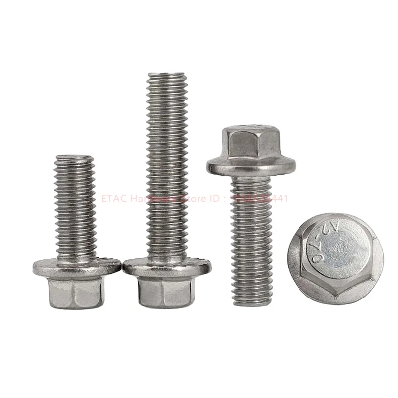GB5789 304 Stainless Steel Concave Hexagonal Flange Bolt