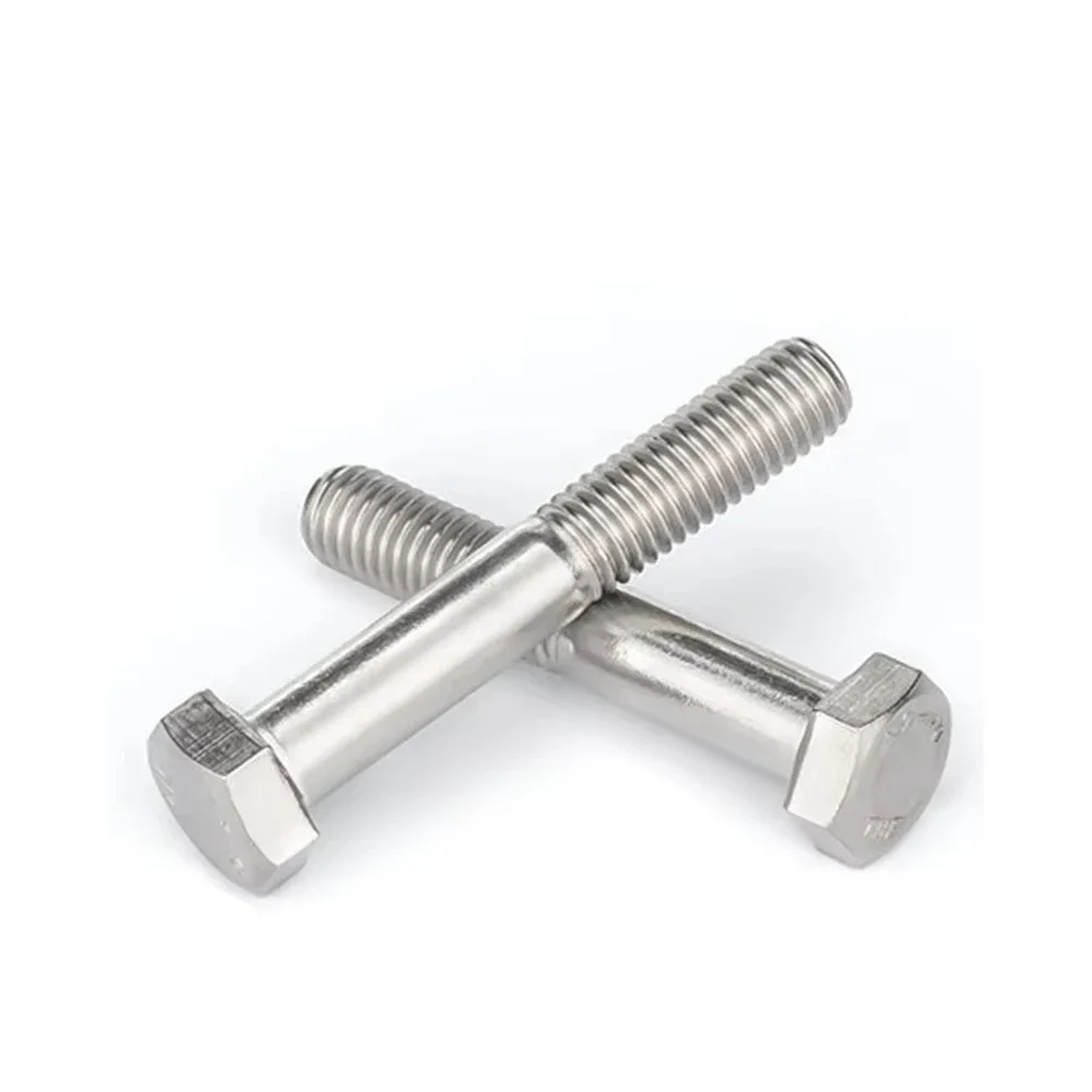 Din931 304 Stainless Steel Half Thread Hexagon Bolt - Image 2