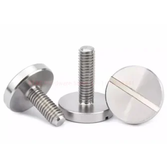 GB833 304 Stainless Steel Big Round Slotted Head Screw