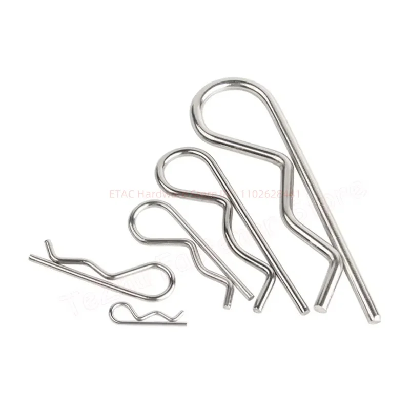 304 Stainless Steel R Shaped Spring Cotter Clip Pin - Image 5
