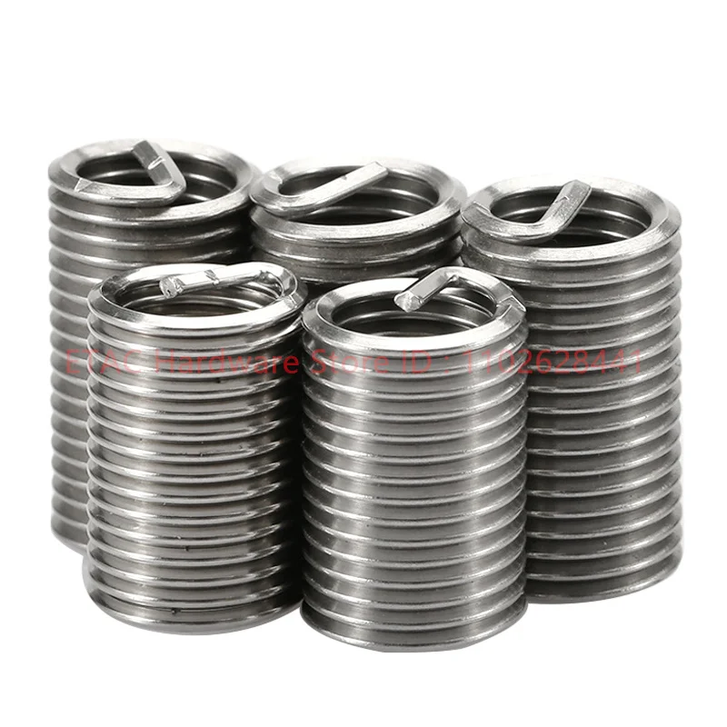 304 Stainless Steel Helicoil Thread Repair Insert Coiled Wire Helical Screw Sleeve - Image 4