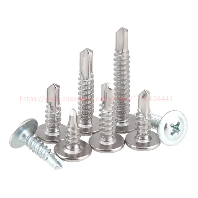 Stainless Steel Cross Phillips Washer Self Drilling Tapping Screw - Image 3