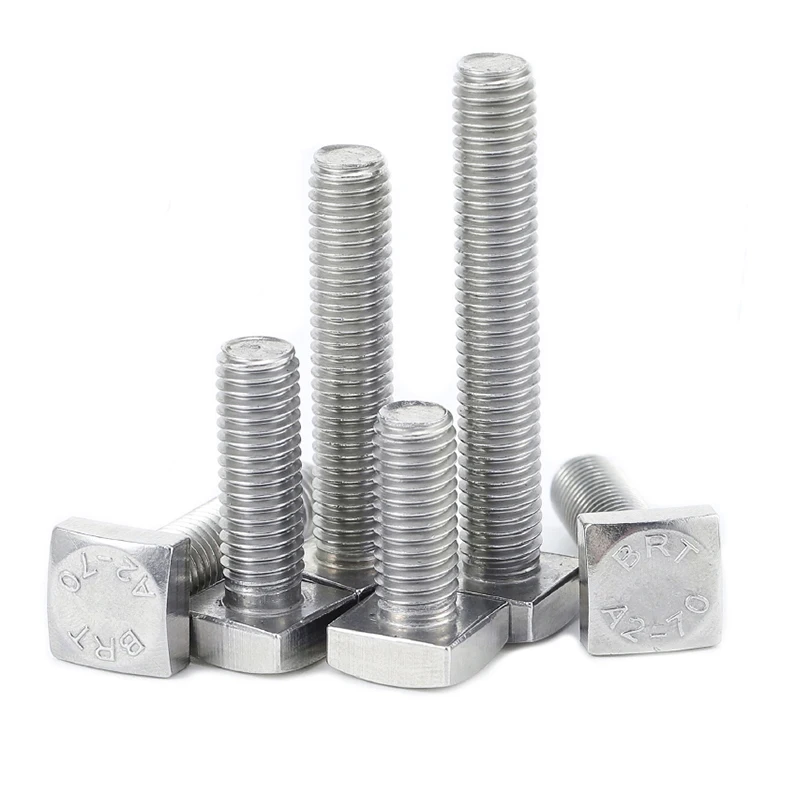 GB35 304 Stainless Steel Square Head Bolt - Image 2