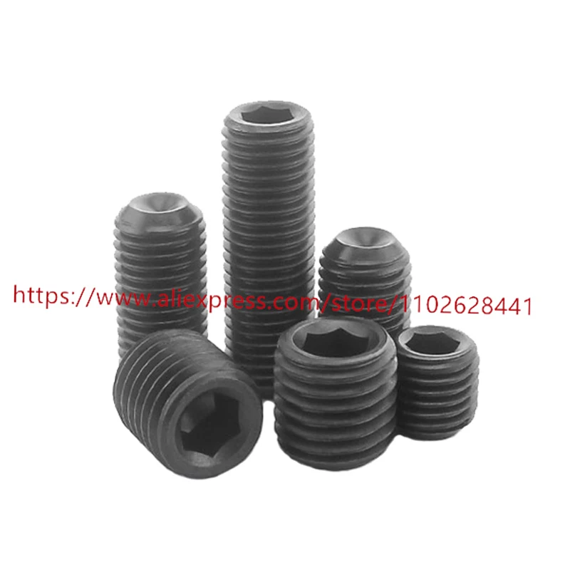 12.9 GRADE Carbon Steel Hex Socket Set Screw Hardness Headless Cup Point M1.6 M2 M2.5 M3 M4 M5 M6 - Image 2