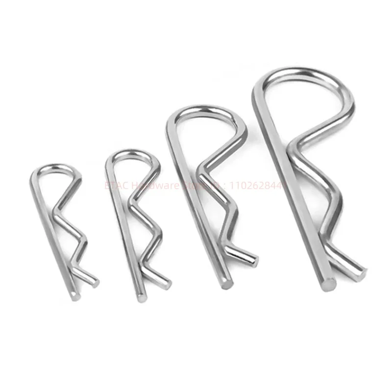 304 Stainless Steel R Shaped Spring Cotter Clip Pin - Image 2