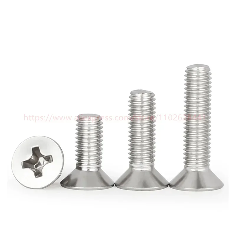 GB819 304 Stainless Steel Cross Phillips Countersunk Screw - Image 3